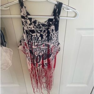 Affliction, frayed top